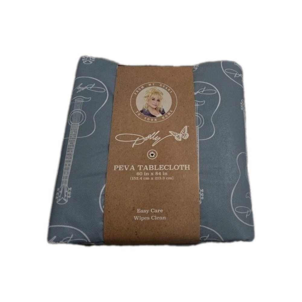 NEW Dolly Parton Table Cloth Blue Guitar Rare SPRING 2025 #786